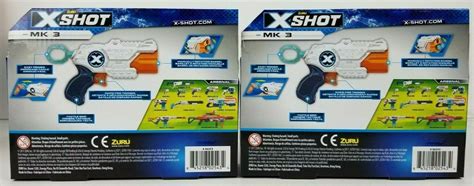 Zuru Xshot Mk3 Blaster Toy Gun Includes 12 Foam Darts Lot Of 2 New Free Shipping 3774338097