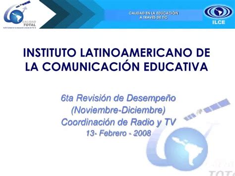 PPT INSTITUTO LATINOAMERICANO DE LA COMUNICACIÓN EDUCATIVA PowerPoint