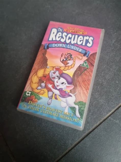 Walt Disney Classics The Rescuers Down Under Vhssur 1997 £099