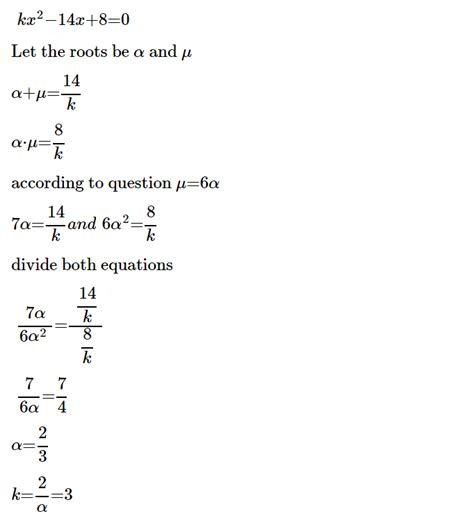 How To Find Value Of K In Quadratic Equation Tessshebaylo