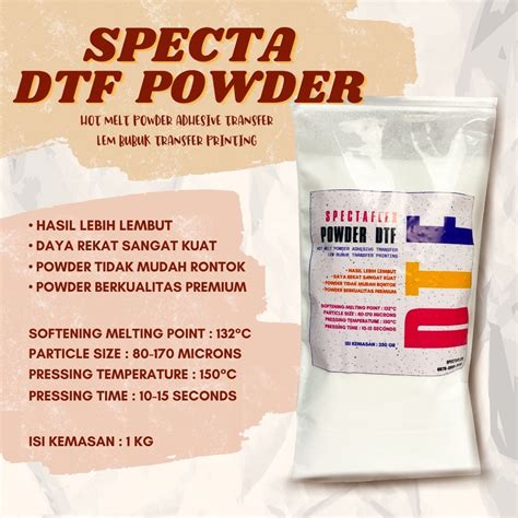 Jual SPECTAFLEX BUBUK POWDER 1 KG DTF SABLON HOT MELT SUPER SOFT