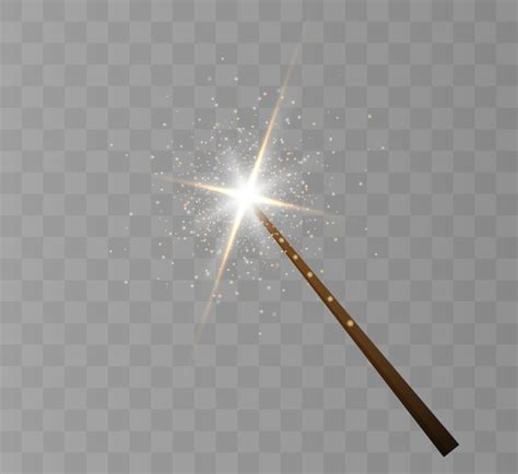 Premium Vector Magic Wand Illustration Isolated On Black