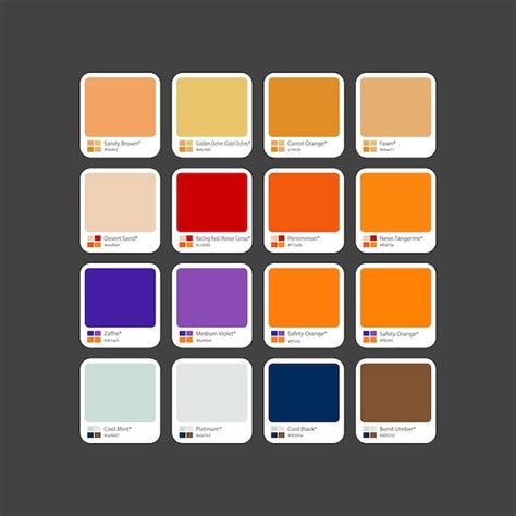 Pastell Rgb Farbpalette Mit Farbcode Premium Vektor