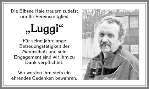 Traueranzeigen Von Luggi Allg Uer Zeitung