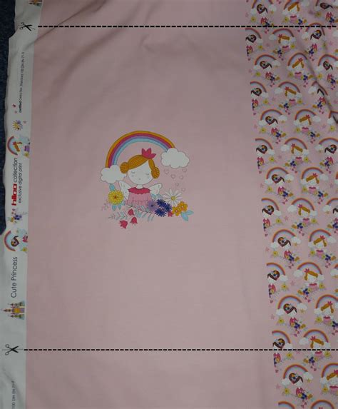 Bw Jersey Panel Fabric Cm Hilco Cotton Princess Fairy Elf