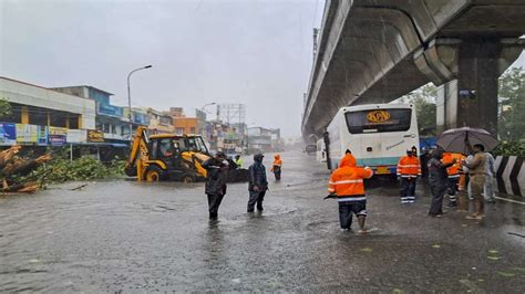 Cyclone Michaung Makes Landfall Chennai Suffers Power Cuts Severe