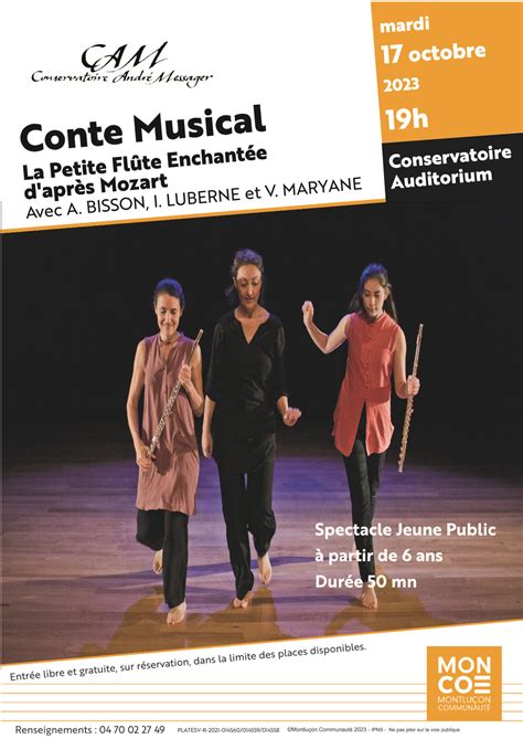 17 10 23 Conte musical La Petite Flûte Enchantée Conservatoire