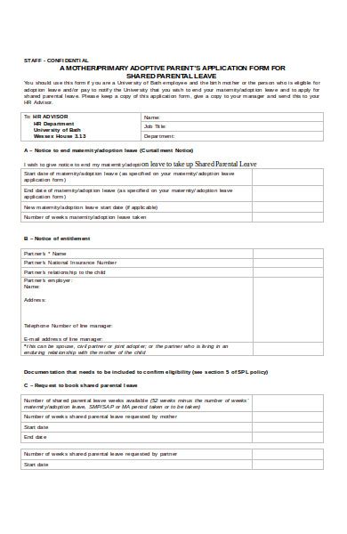 Free 50 Leave Application Forms In Pdf Ms Word Excel