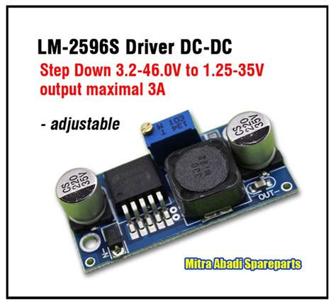 Jual DC DC Converter Buck Step Down LM2596S 3A 3 2 46V To 1 25 35V