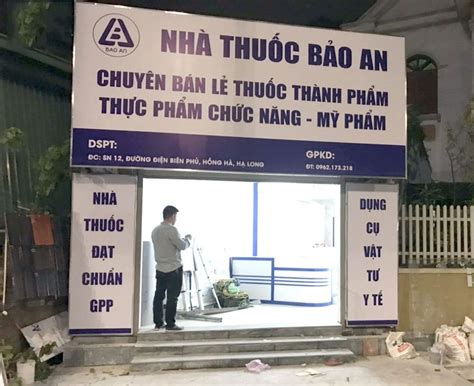 Mẫu biển quảng cáo bảng hiệu quầy thuốc tây đẹp uy tín Quảng Cáo