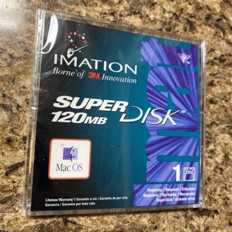 Imation Ls 120 Superdisk 120mb Super Floppy Disk Media New Sealed Mac Formatted Ebay