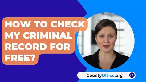 How To Check My Criminal Record For Free CountyOffice Org YouTube