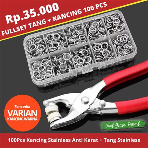 Promo Tang Alat Pasang Press Kancing Jepret Cetet Pcs Anti Karat