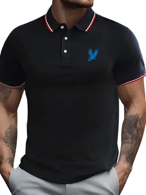 Wicking Short Sleeve Shirt Men S Lapel Print Temu Australia