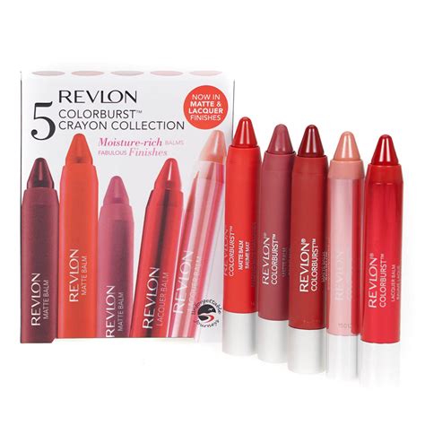 Revlon Color Burst Crayon Set Moisture Rich Chunky Lip Balm Stain