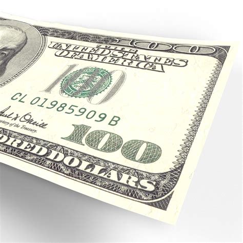 100 Dollar Bill 3d C4d