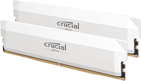 Crucial Pro Overclocking 32gb Kit 2x16gb Ddr5 6000 Udimm Cl36 White