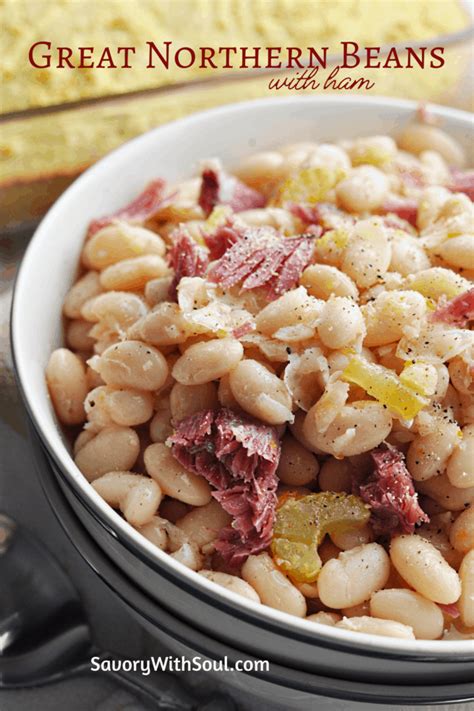 Crock Pot Great Northern Beans Southern Style Savory With Soul