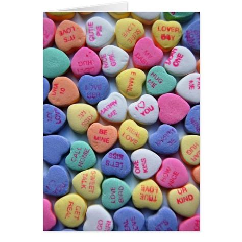 Sweetheart Candy Sayings Valentine's Day Card | Zazzle