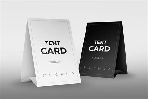 This Advertising Tent Card Mockup Is High Resolution Multiple Layered