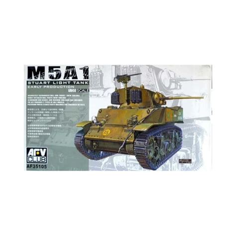 AFV Club AF35105 1 35 M5A1 Stuart Light Tank Early Production