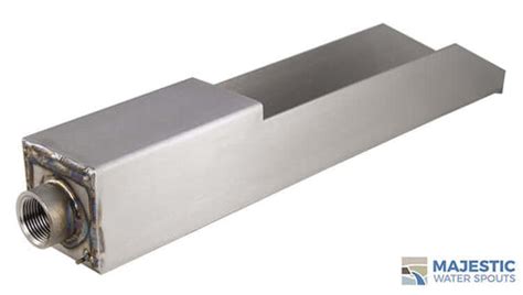 Oliveria 18" Waterfall Scupper for Pool, Fountain, and Other Water Features - Stainless Steel