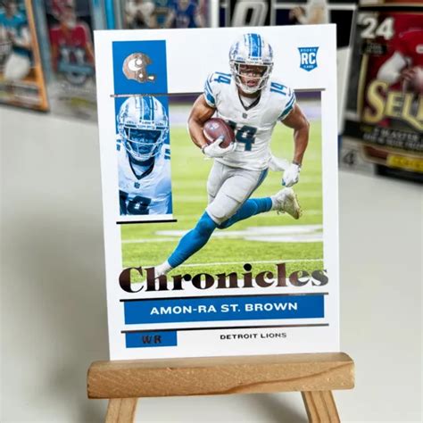 2021 PANINI CHRONICLES Amon Ra St Brown 33 Rookie Card RC Detroit