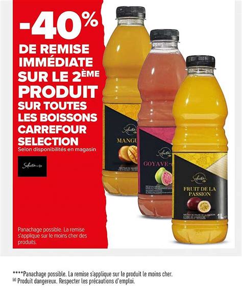 Promo Boissons Carrefour S Lection Chez Carrefour Icatalogue Fr