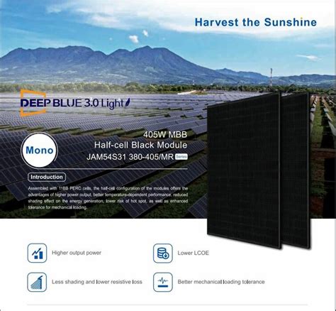 Pv Module Ja Solar Jam S Full Black W Wp Mono Secondsol