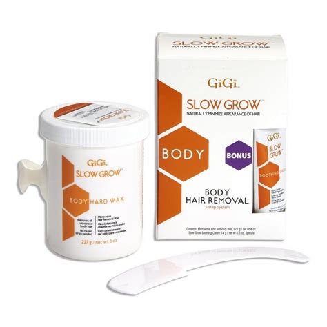 Gigi Slow Grow Total Body Hair Removal 2 Step System With Papaya Extract