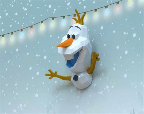 Olaf Papercraft Olaf Frozen Olaf Olaf Gifts DIY Craft | Etsy