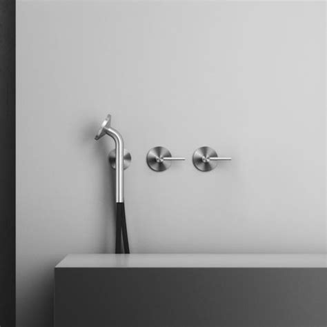 Double Handle Shower Mixer Tap 21 68T QUADRO For Bathtubs Wall