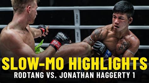 Rodtang Jitmuangnon vs. Jonathan Haggerty | Slow-Mo Fight Highlights ...