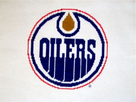 Edmonton Oilers Designed And Stitched By Me Cross Stitch Patterns