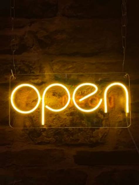 Open Neon Sign Business Signs, Store Sign, Shop Sign, Led Neon Sign ...