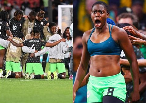 Asisat Oshoala Shirtless Celebration At WWC Sparks Mixed Reactions