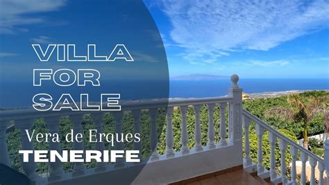 Ocean View Villa For Sale Vera De Erques Tenerife Canary Islands Youtube