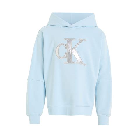 Calvin Klein Jeans Metallic Satin Monogram Hoodie Oth Hoodies