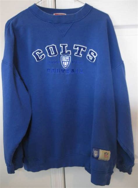 Vintage Retro Baltimore Colts Nfl Football Sweatshirt Size Xl