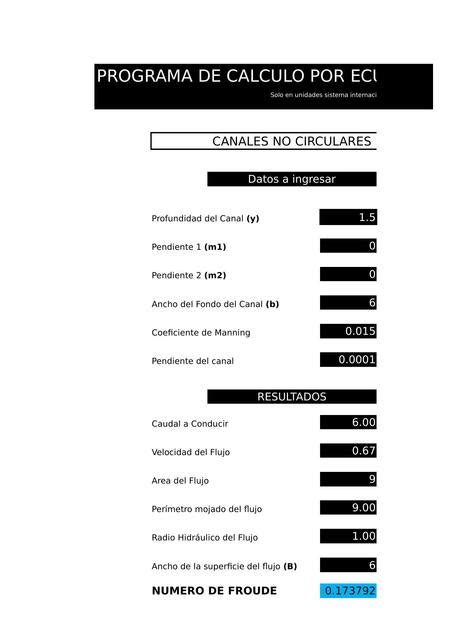 Calculo de Canales Julián Galeano uDocz