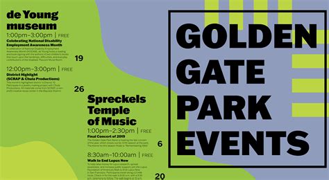 Golden Gate Park Events | Poster :: Behance