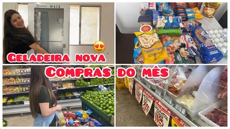 COMPRAMOS UMA GELADEIRA COMPRAS DO MÊS QUANTO GASTAMOS YouTube