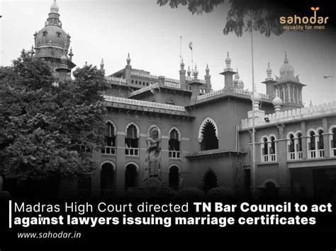 Madras High Court Directed Tn Bar Council To Act Against Lawyers