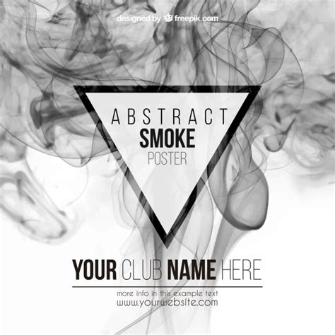 Abstract Smoke Poster Vector Vectors Graphic Art Designs In Editable