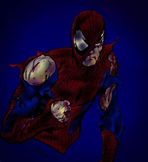 I Couldn T Sleep So I Decided To Digitally Colour Edit This Spider Man