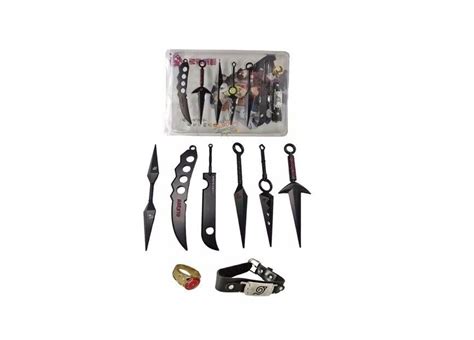 Naruto Peripheral Props Ninja Alloy Toy Set Of Anime Collection Boy