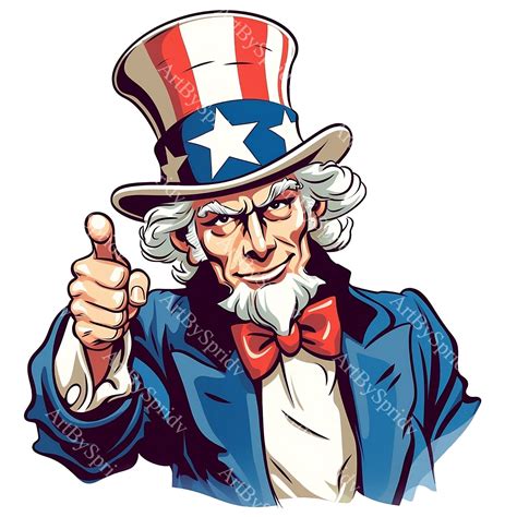 USA Patriotic Uncle Sam PNG Transparent Clipart Abstact Design ...
