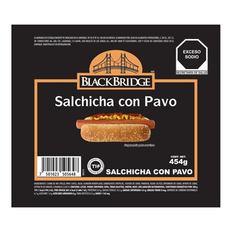 Salchicha Con Pavo Blackbridge 454 G Walmart