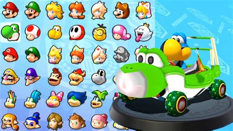 Mario Kart 8 Deluxe Light Blue Yoshi In Triforce Cup And Bell Cup The