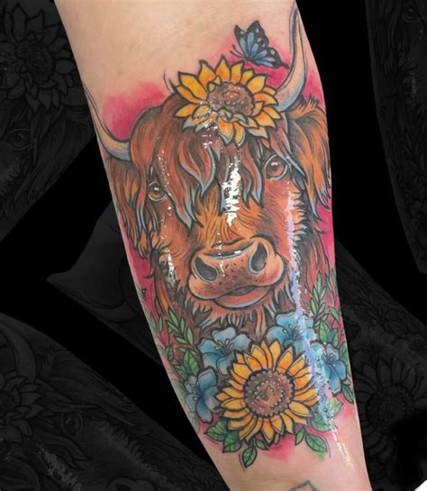 Unique Highland Cow Tattoos You Must Love Xuzinuo